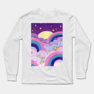 Rainbow Clouds Long Sleeve T-Shirt